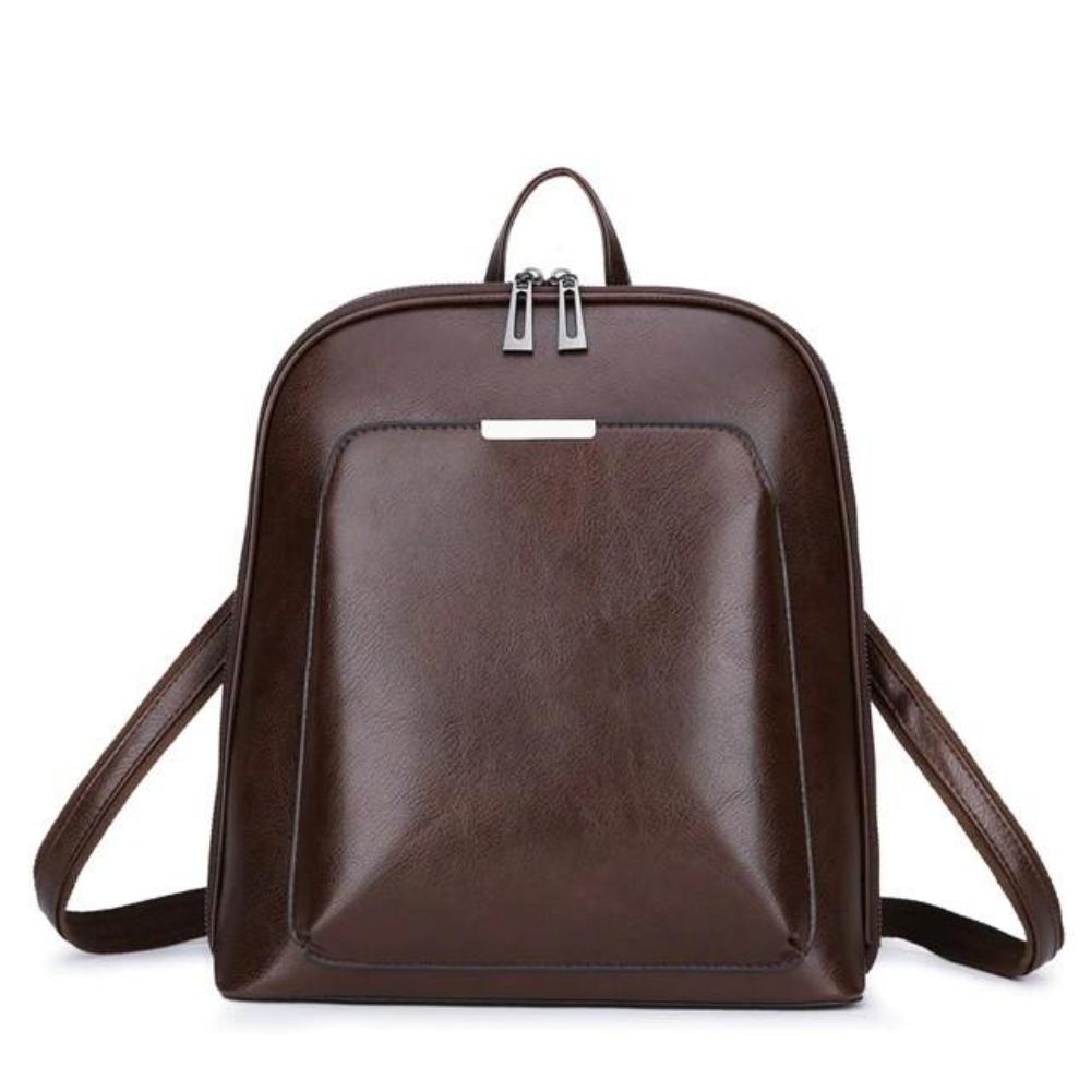 Stella | Classic backpack with double zip closure and simple design