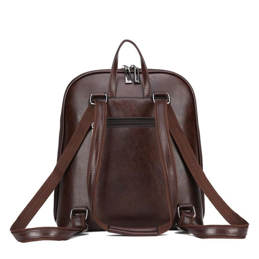 Stella | Classic backpack with double zip closure and simple design