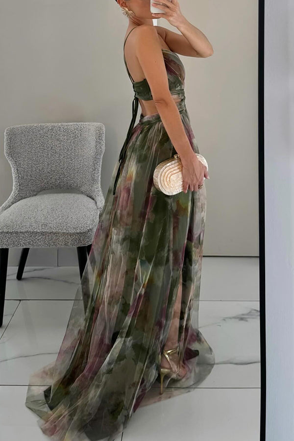 Giselle | Enchanting Maxi Dress with Floral Print