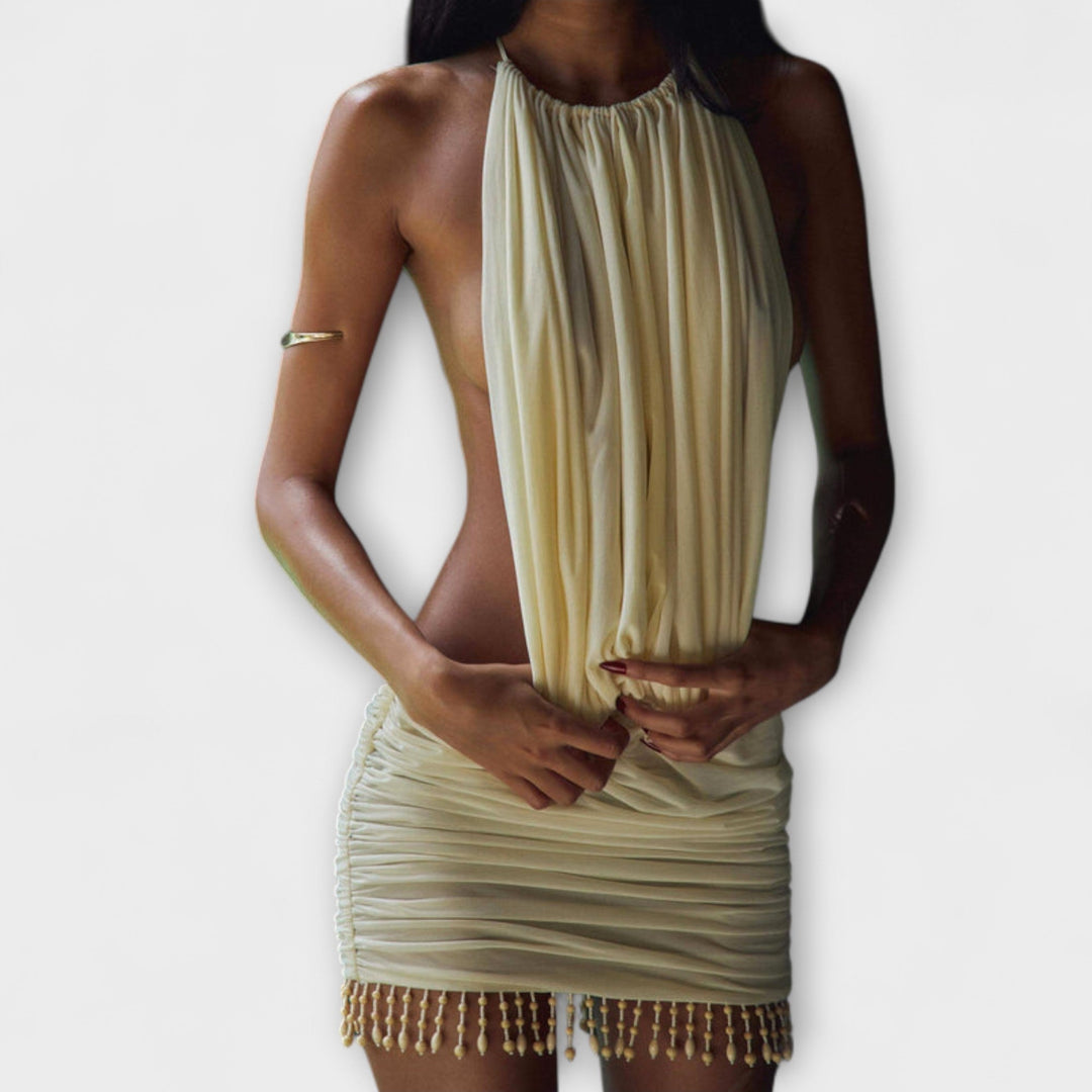 Kylie – Mini Dress in Butter Fabric