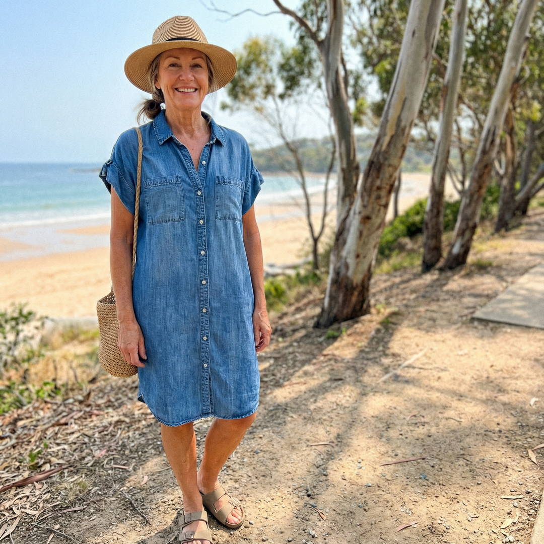 Bondi | Casual Denim Print Dress