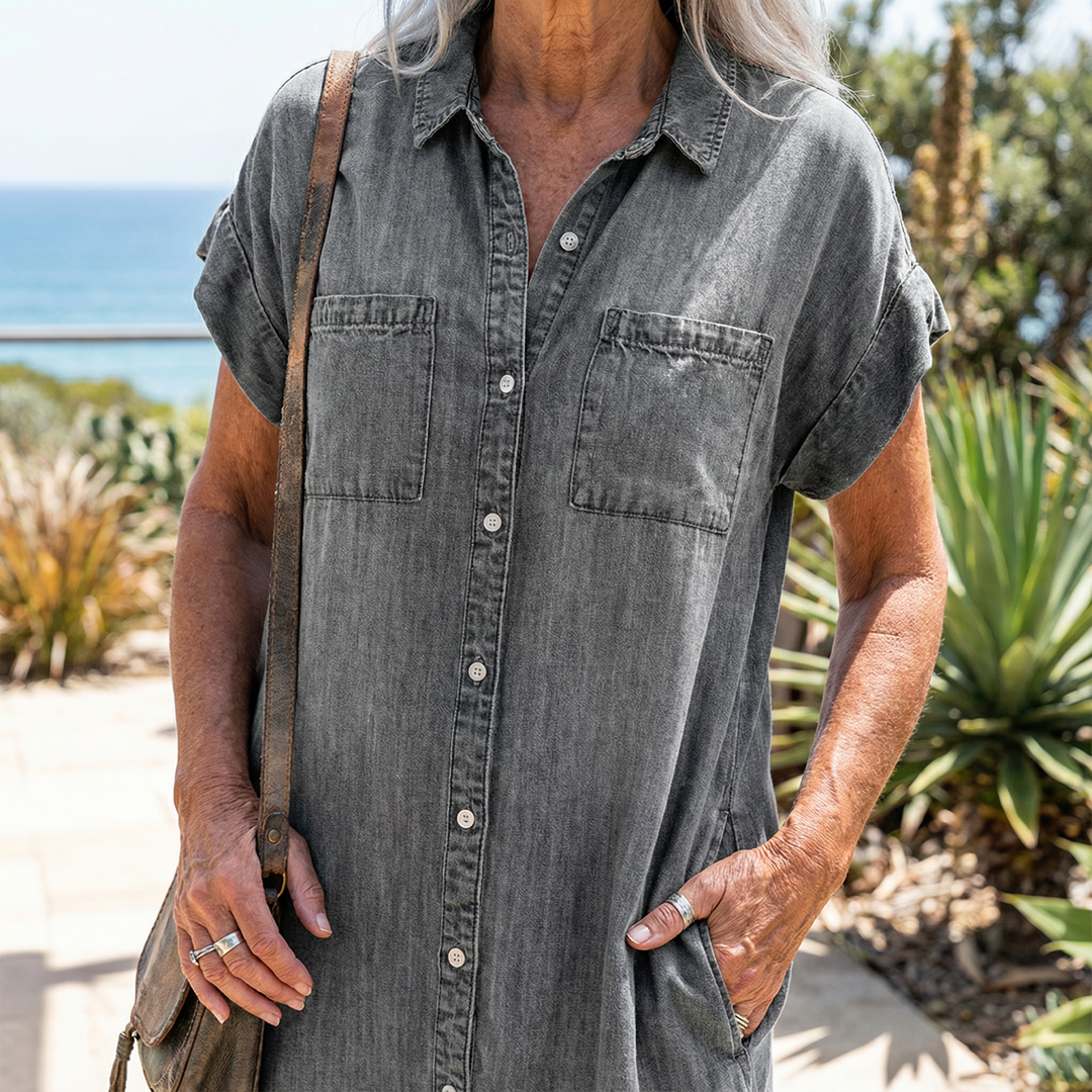 Bondi | Casual Denim Print Dress