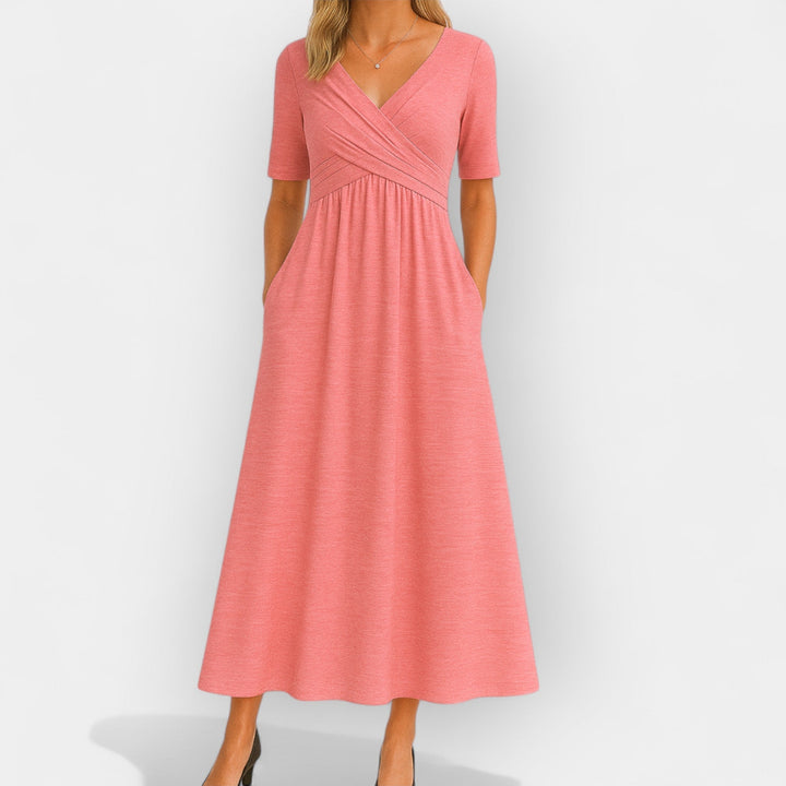 Katarina – Wrap Dress with Short Sleeves