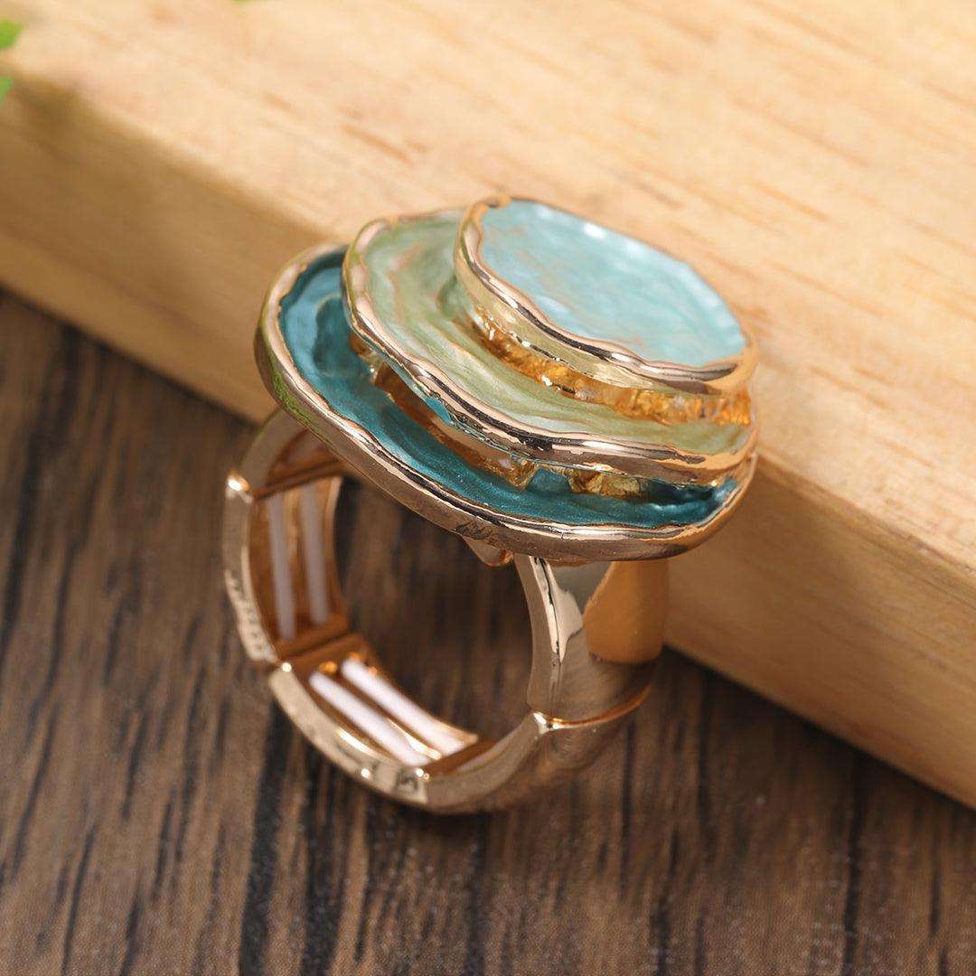 Boho Three-Layered Enamel Ring