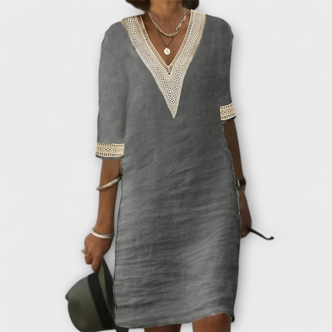 Women’s Cotton & Linen Midi Dress