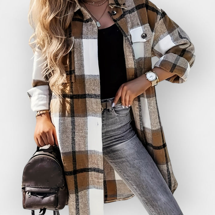 Long Fleece Shirt with Pockets