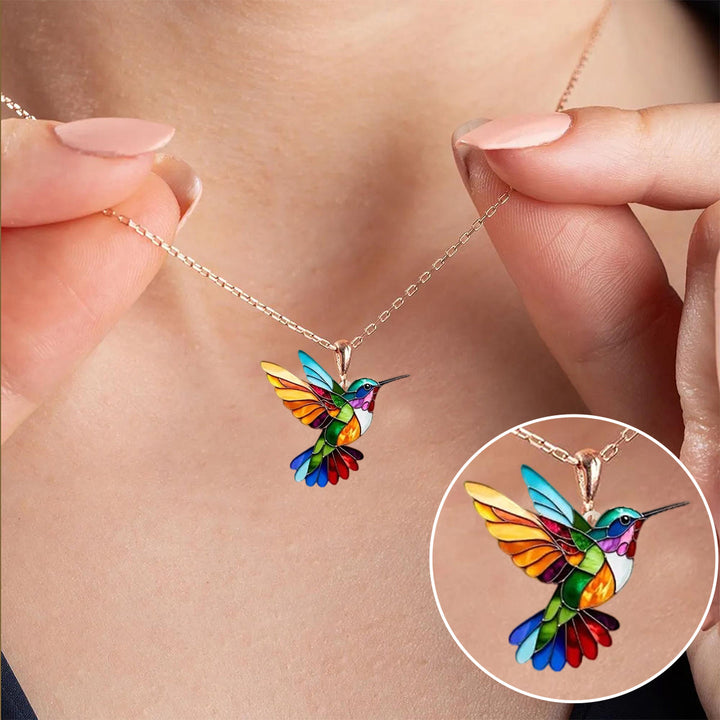 Noella | Hummingbird Necklace & Earrings