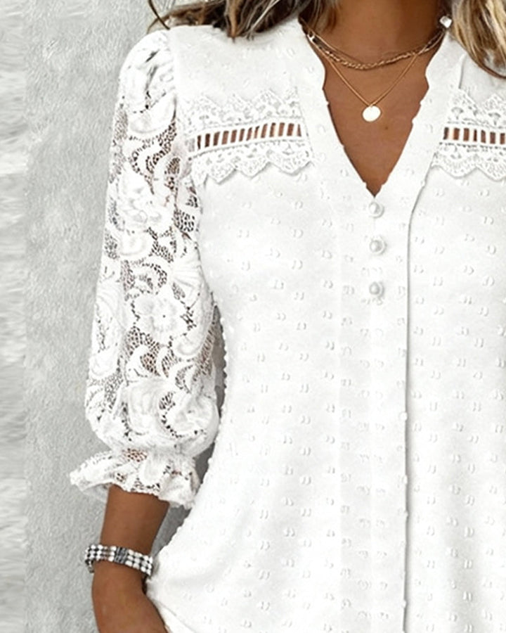 Serena | Lace Sleeve Blouse