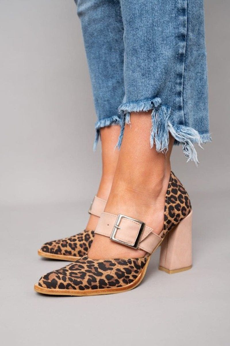 Avano - Leopard Suede Heels