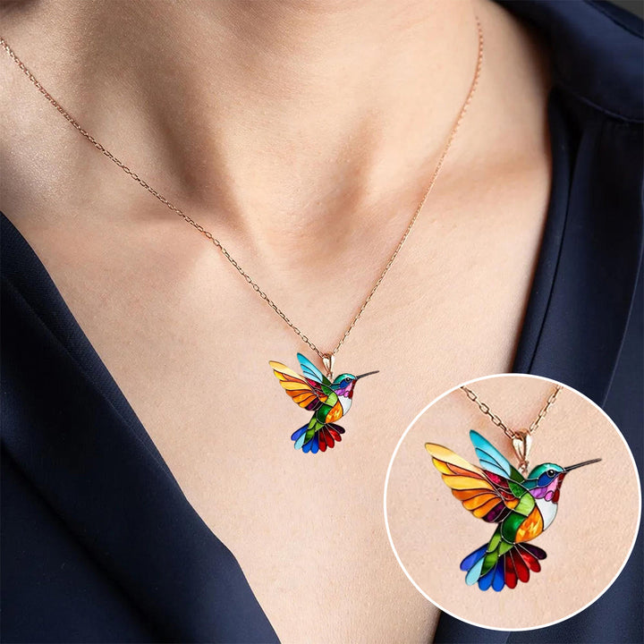 Noella | Hummingbird Necklace & Earrings