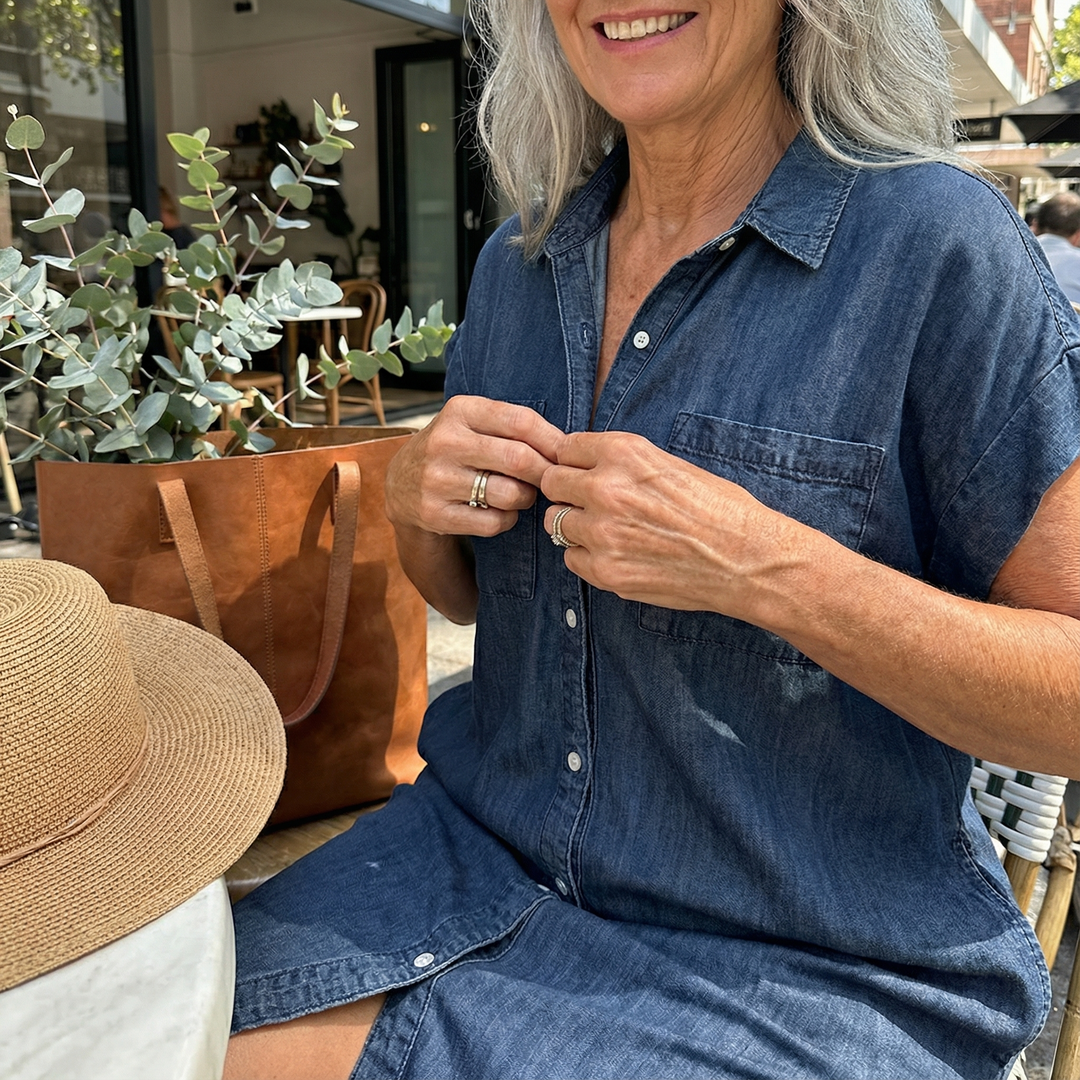 Bondi | Casual Denim Print Dress