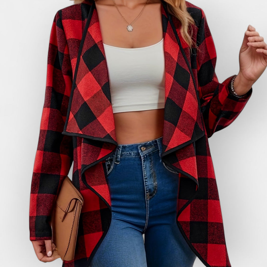 Modern Checkered Coat