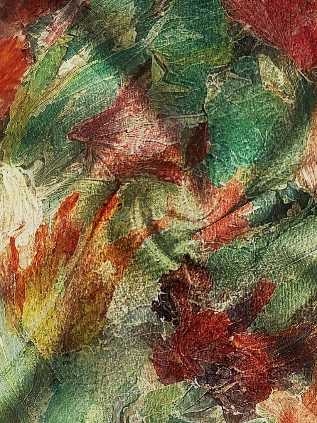 Violet-Vintage Floral Print Short Sleeve Shirt