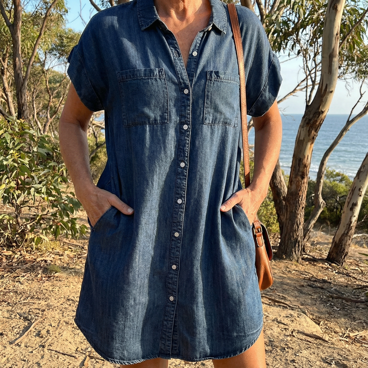 Bondi | Casual Denim Print Dress