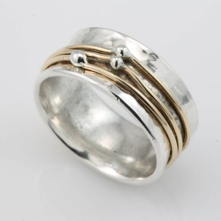 Shine - Vintage Gold-Plated Silver Ring