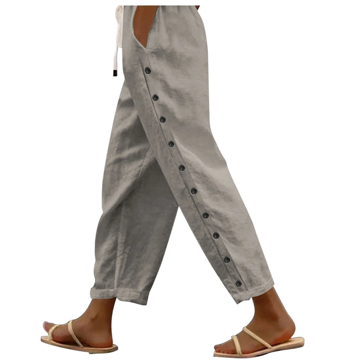 Roxie | Side Button Pants