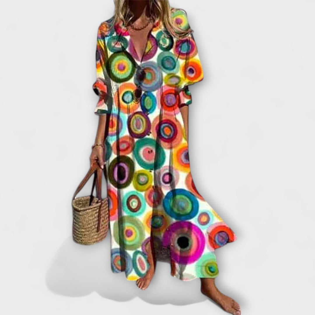 Lila – Flattering Maxi Dress with Tummy Coverage