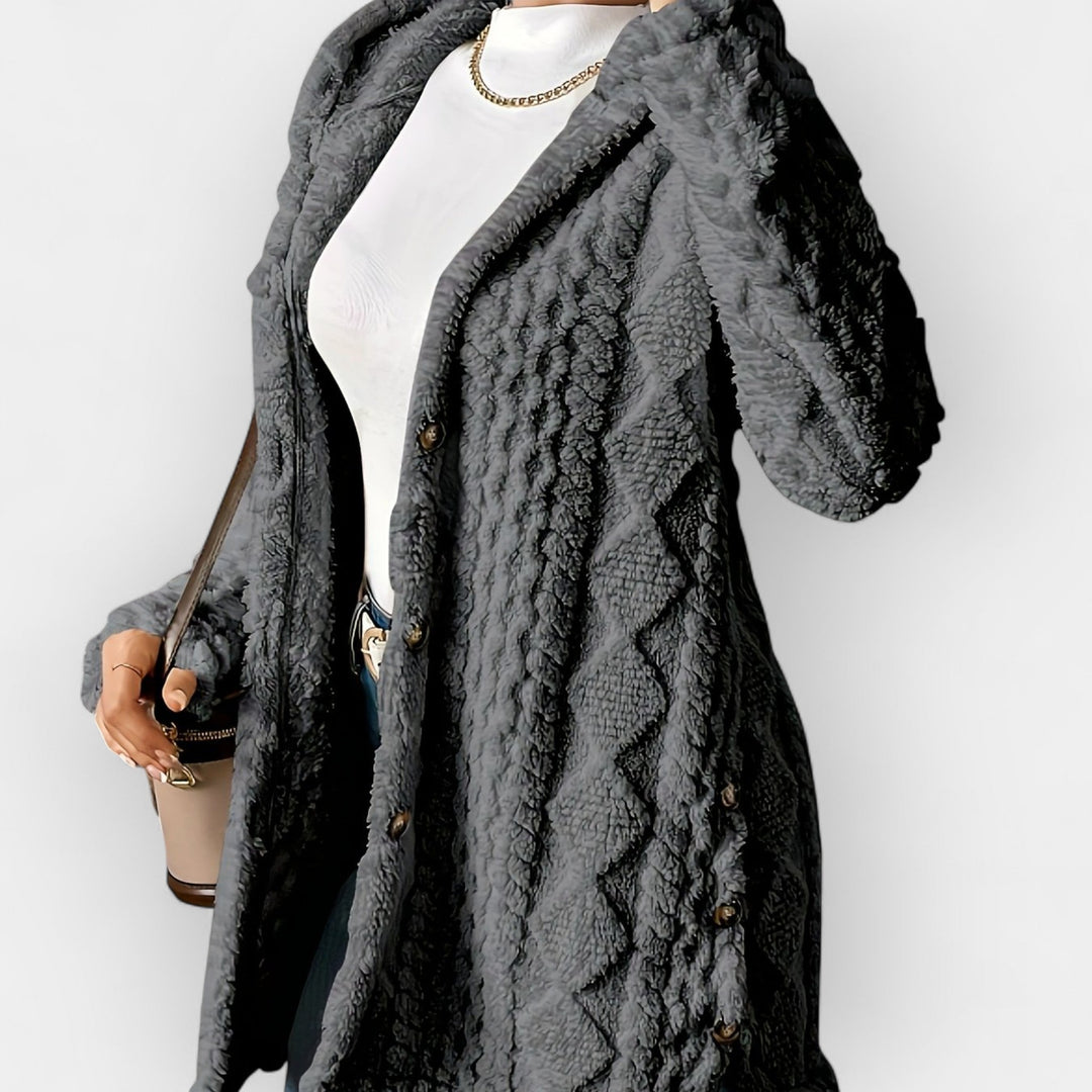Warm Hooded Cardigan