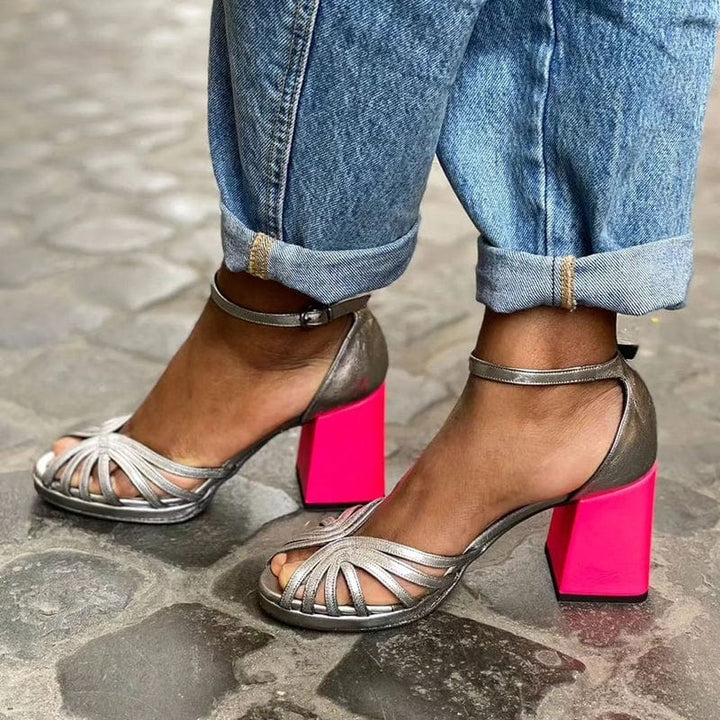 Nova - Neon Block Heels