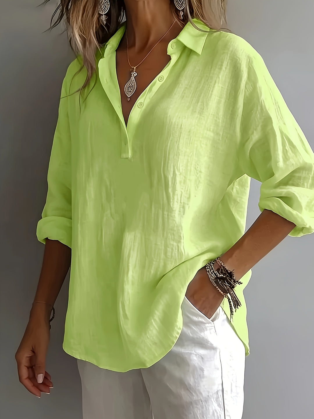 Isla | Breezy Button Shirt