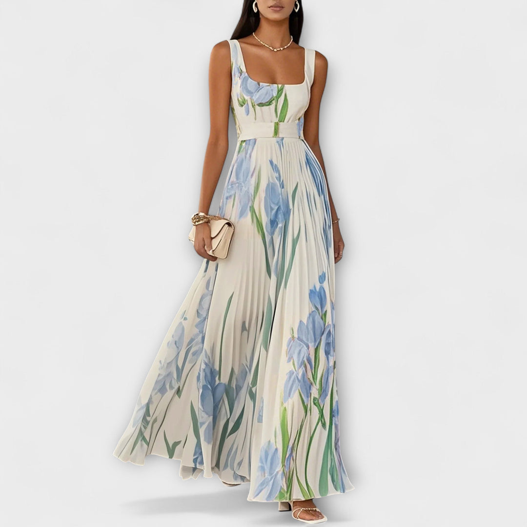 Floral Chiffon Maxi Dress