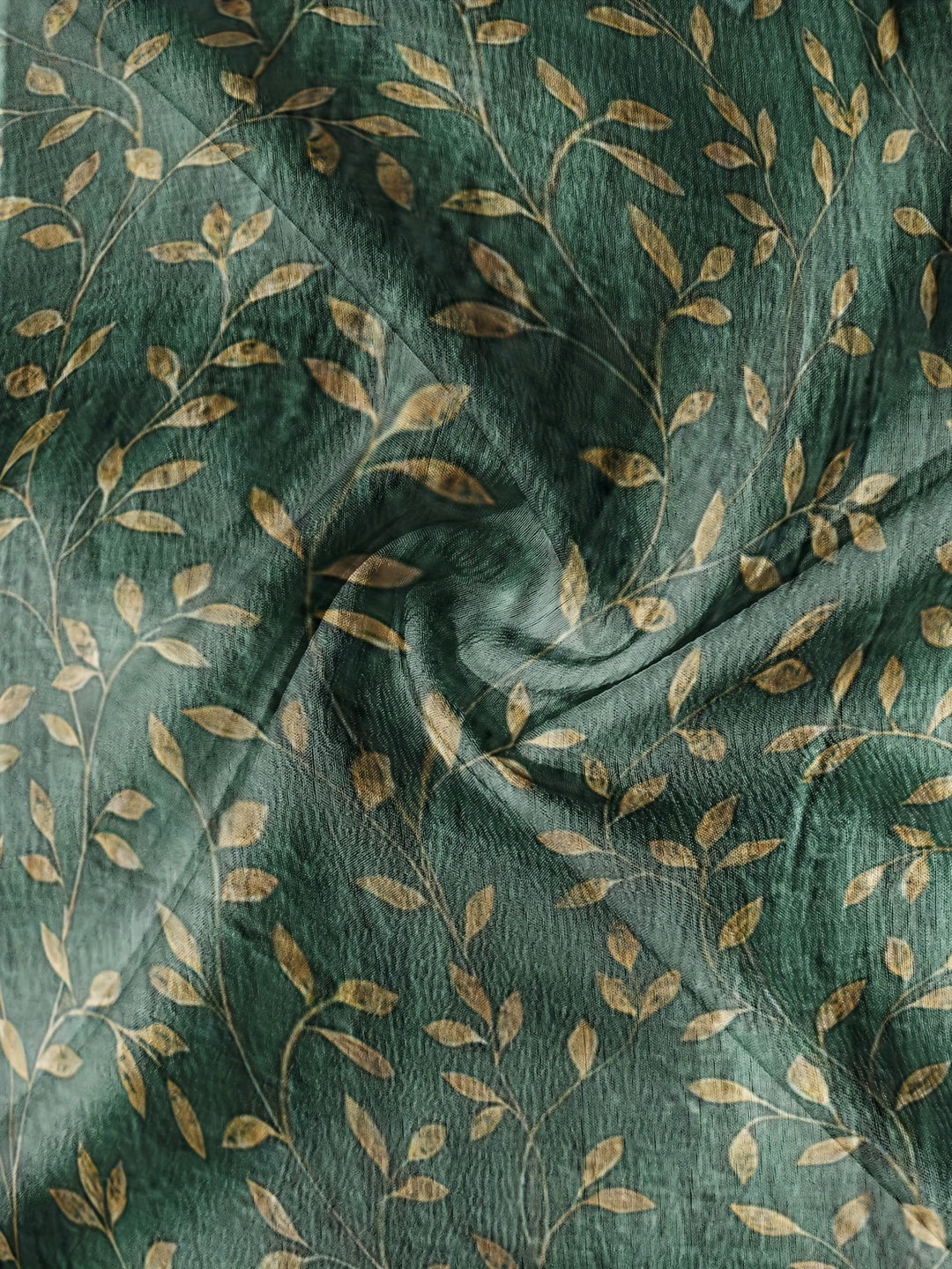 Frannie-Vintage Floral Leaf Print Blouse