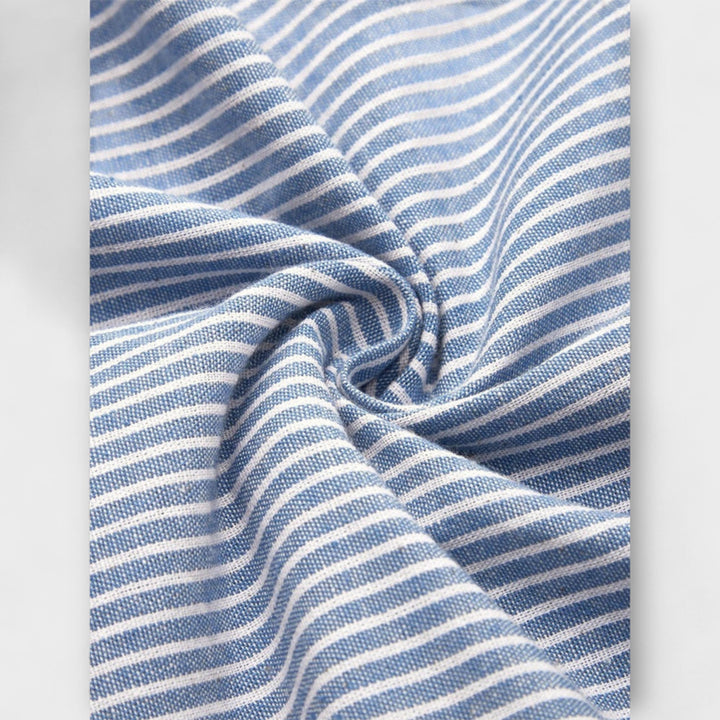 Striped Cotton Midi Dress