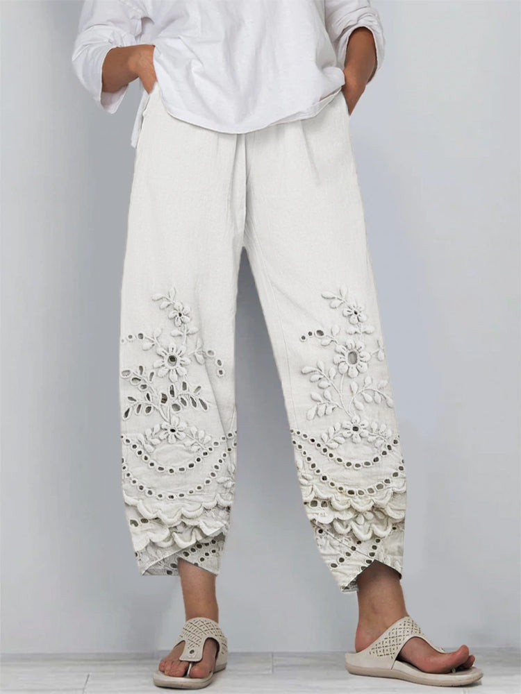 Elysia | Chic Lace Trousers