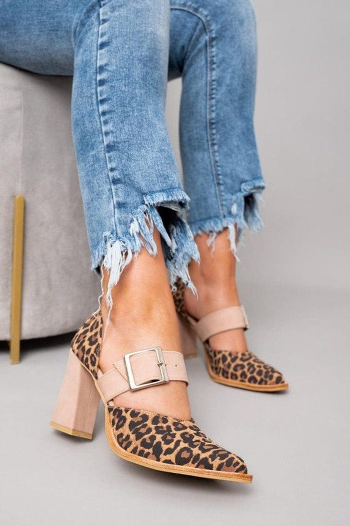 Avano - Leopard Suede Heels