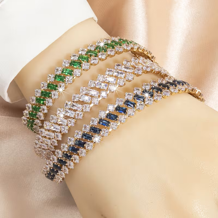 Emerald Crown Tennis Bracelet