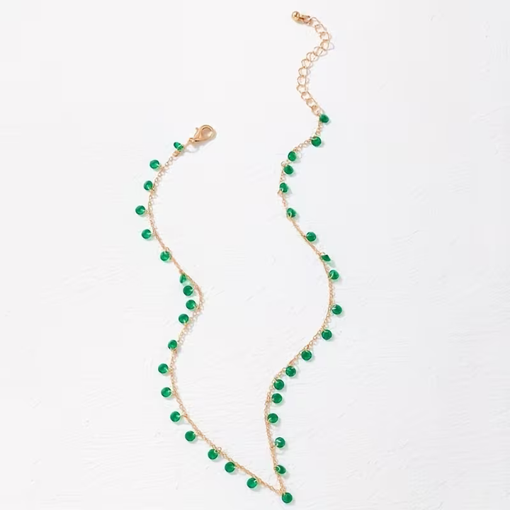 Emerald Droplet Necklace
