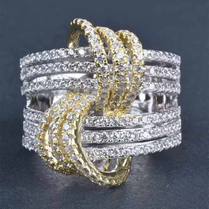 Multi-Row Knot Ring
