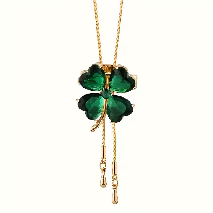 Emerald Clover Necklace