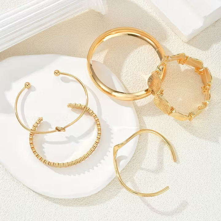 Boho Versatile Gold Bracelet Set