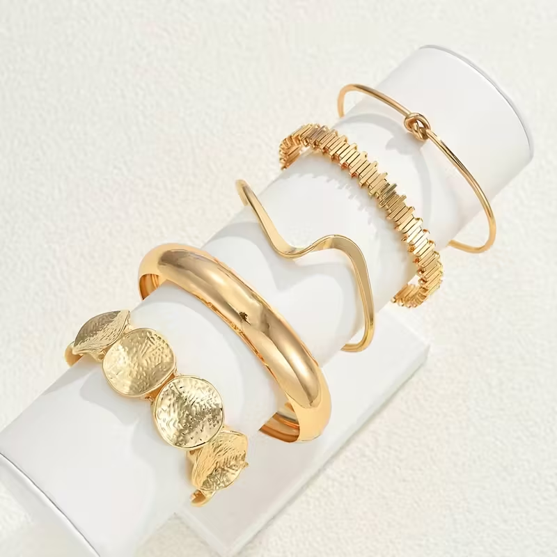 Boho Versatile Gold Bracelet Set