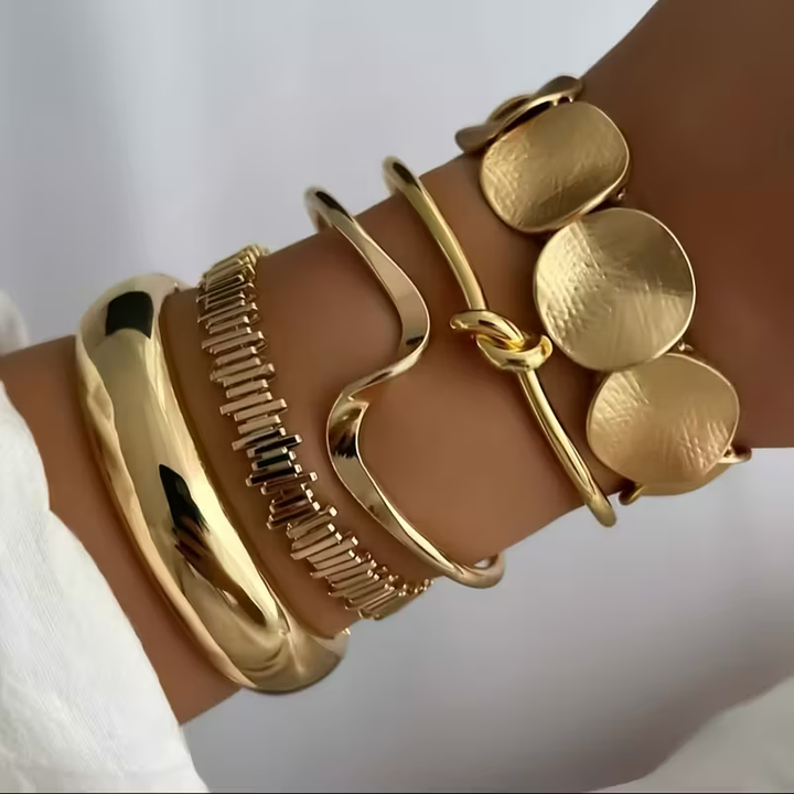 Boho Versatile Gold Bracelet Set