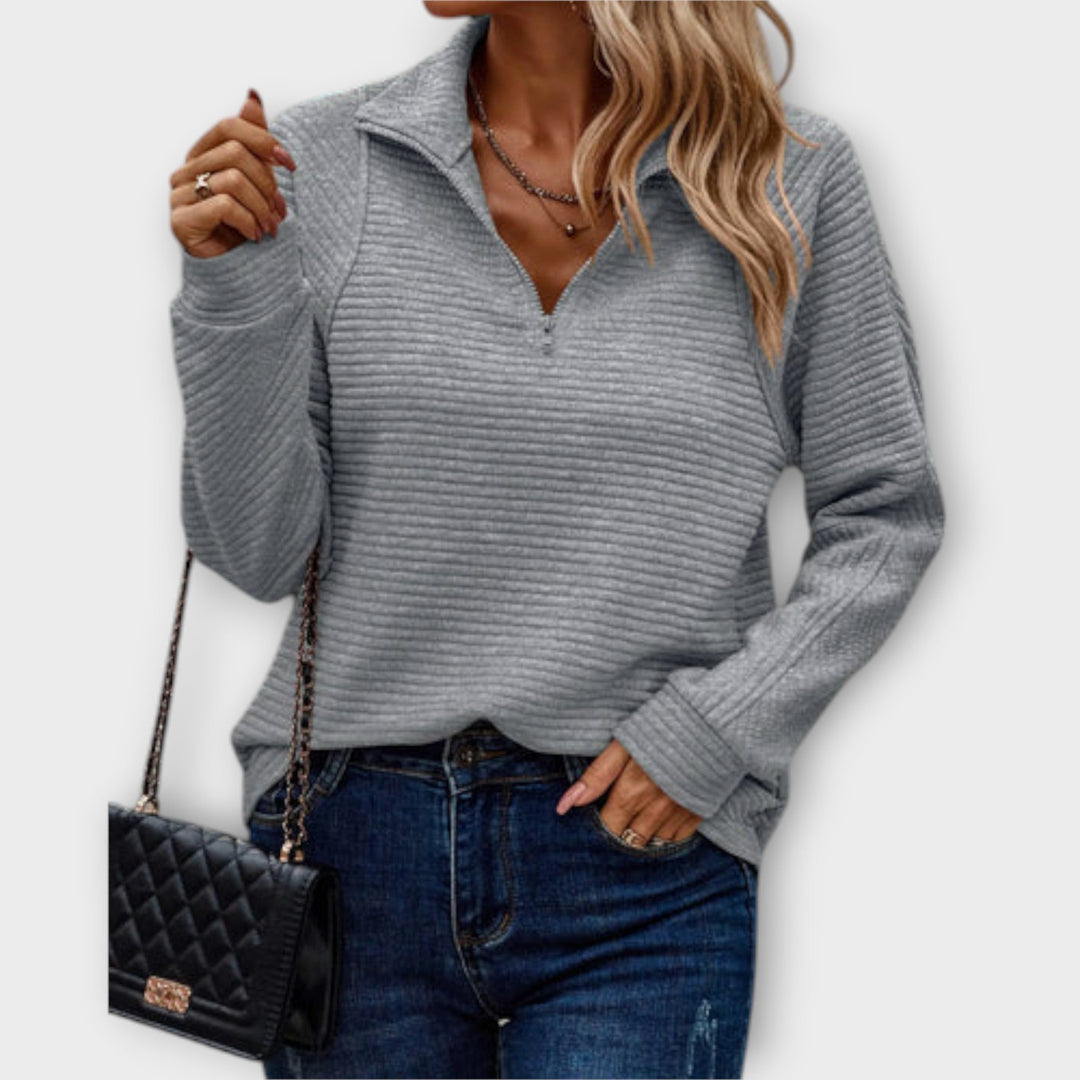 Pullover with Half-Zip