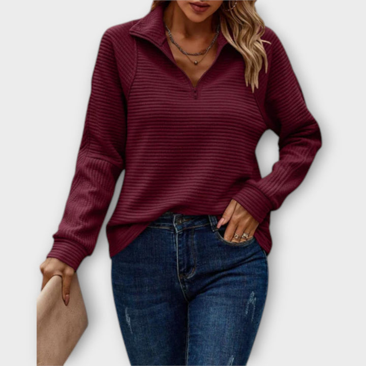 Pullover with Half-Zip