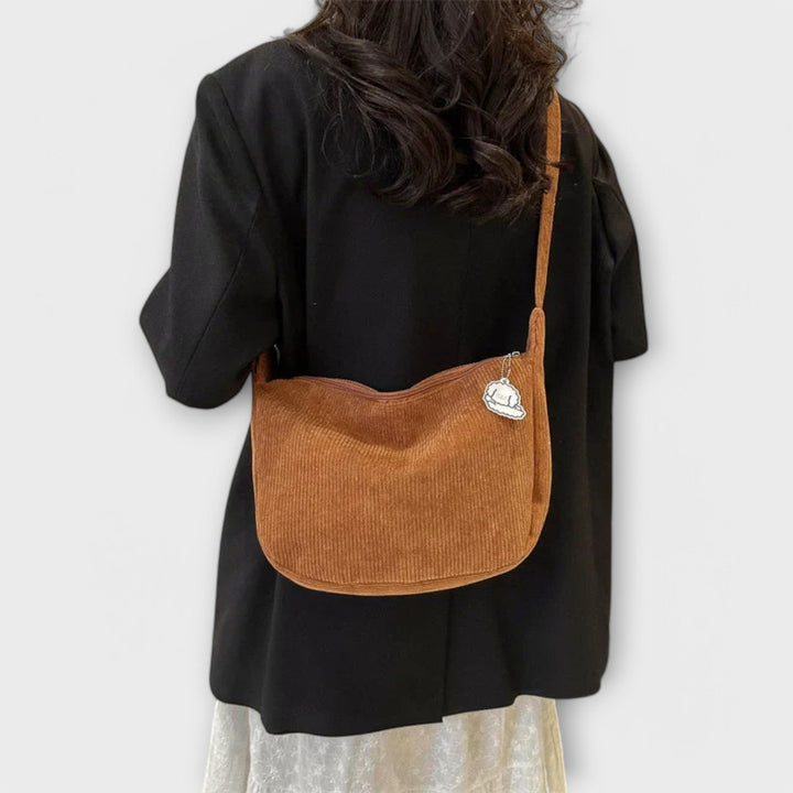 Corduroy Shoulder Bag for Women