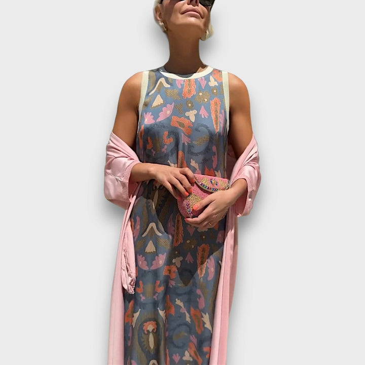 Lindiwe – Elegant Maxi Dress with Cardigan