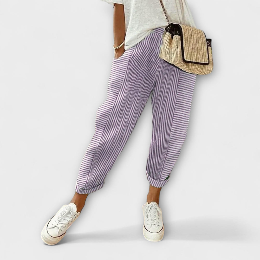 Comfortable Striped Pants